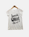White T-shirt print FM